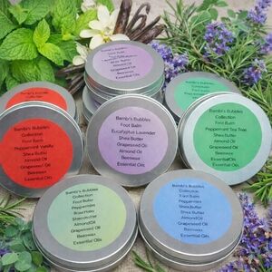 Hand Crafted Foot Balm 2oz Tin Assorted Scents